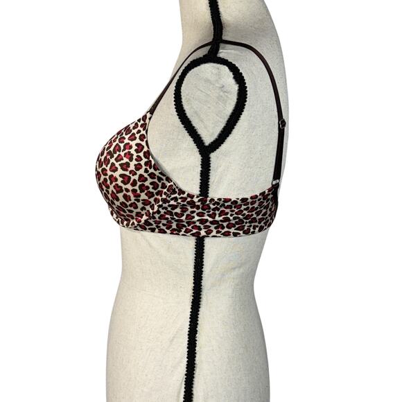 Victoria’s Secret SZ 34C Biofit Demi Uplift Bra Leopard Print Push-Up Adjustable - Picture 6 of 8